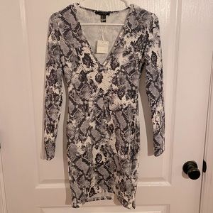 Small Snakeskin Print Dress